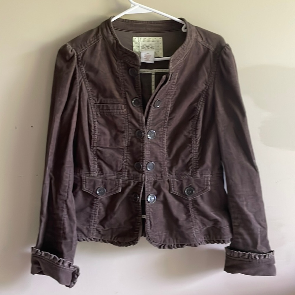 Brown corduroy blazer -Anthropologie